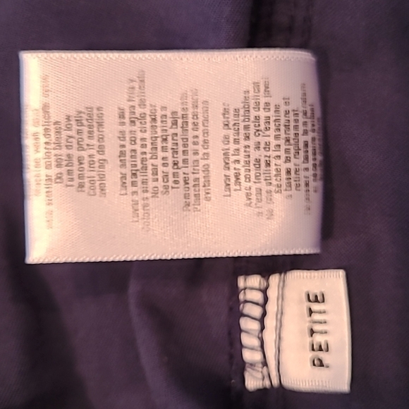 SAPPHIRE Navy Blue Scrub Set, Top XL And Pants Large Petite - Picture 14 of 16